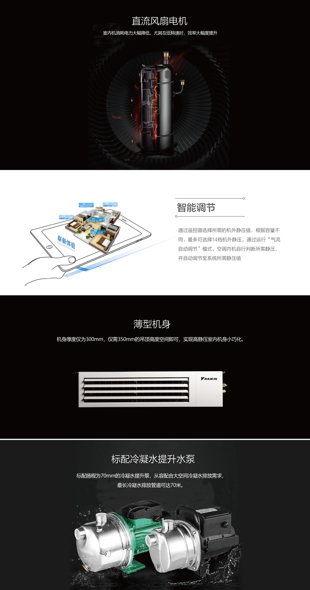 大金中静压风管机